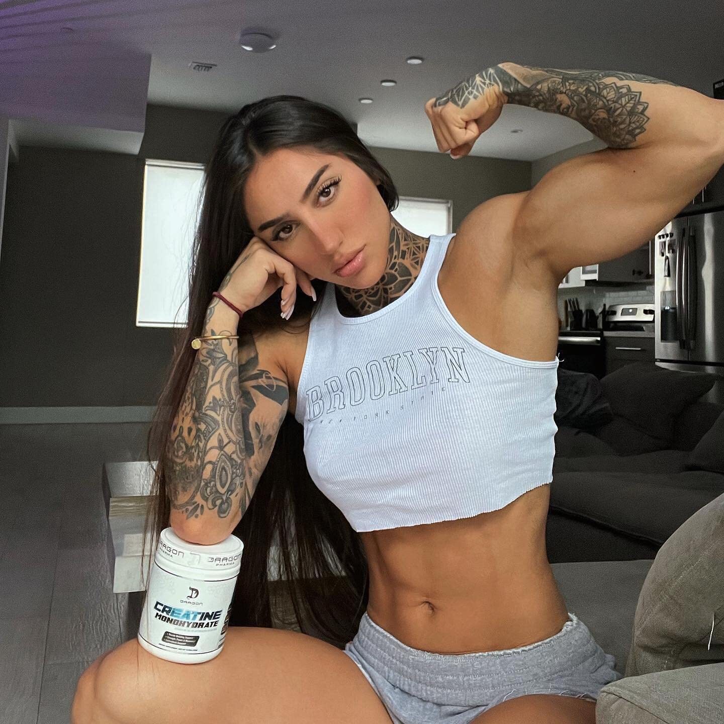 DRAGON PHARMA Creatine Monohydrate Aid Muscle Recovery Post-Workout Supplemen…