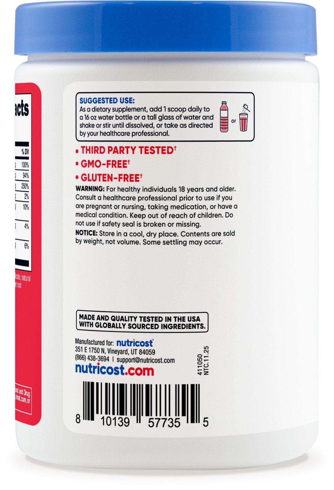 Nutricost Electrolytes Complex Powder (Watermelon) 60 Servings – Zero Sugar