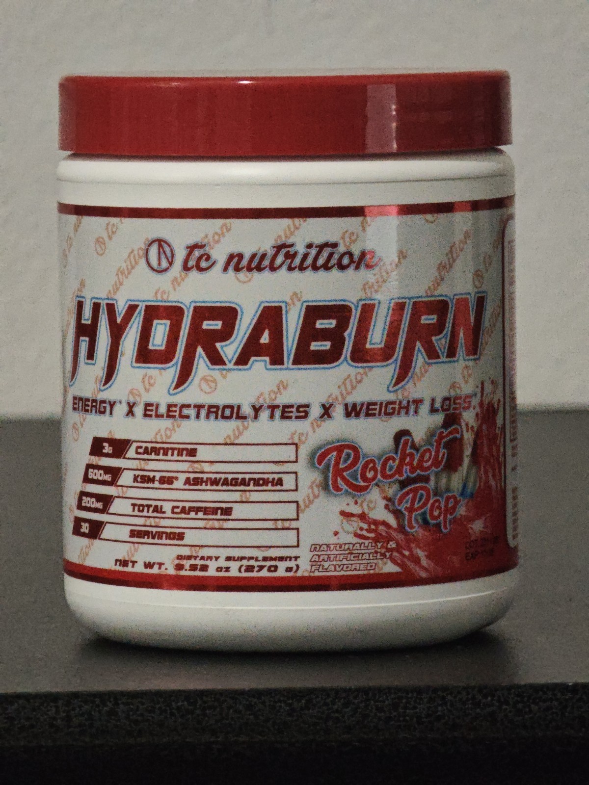 TC Nutrition Hydraburn Energy X Electrolytes X Weight Loss Rocket Pop 30 Serv