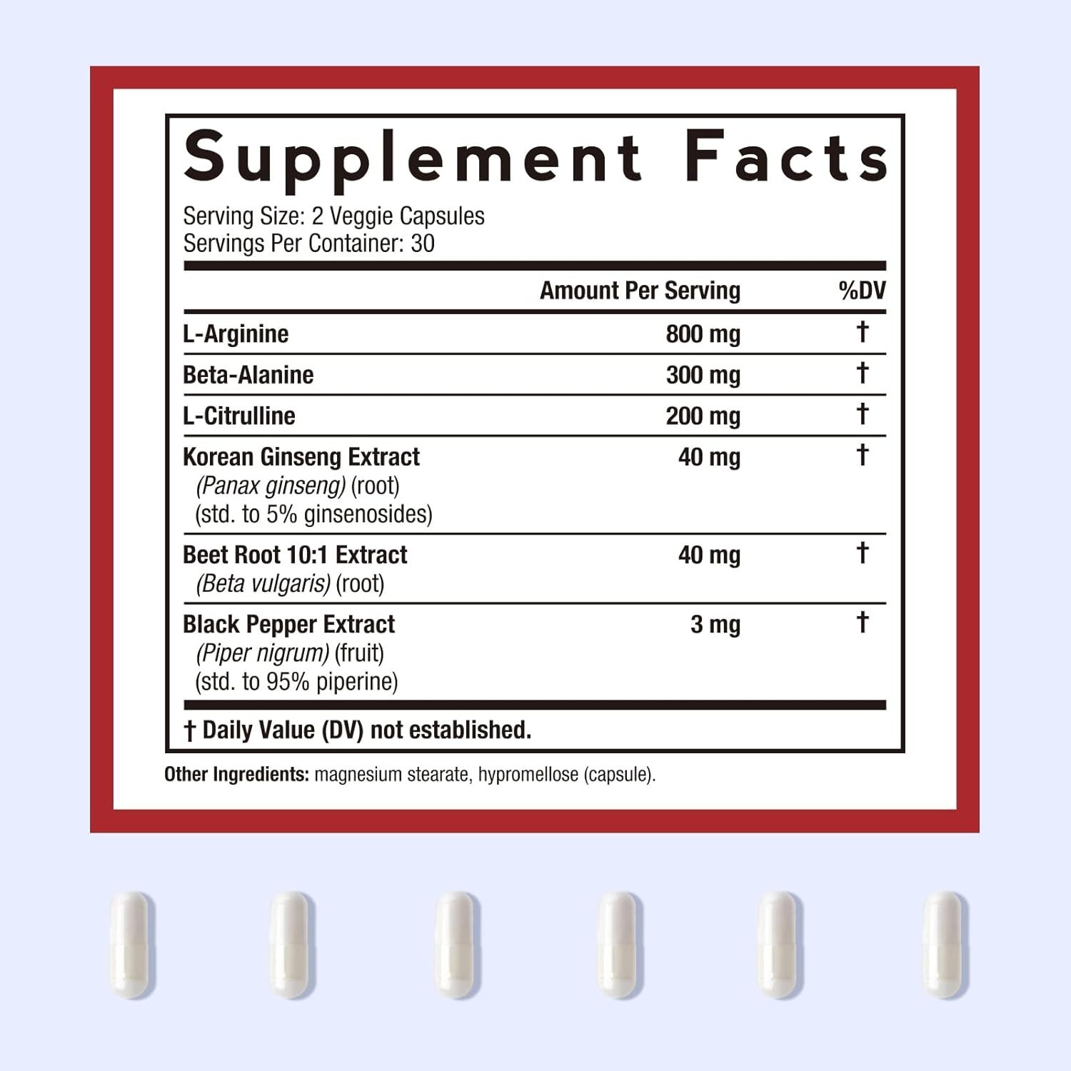 Premium Nitric Oxide Booster Complex for Circulation and Performance – 60ct.