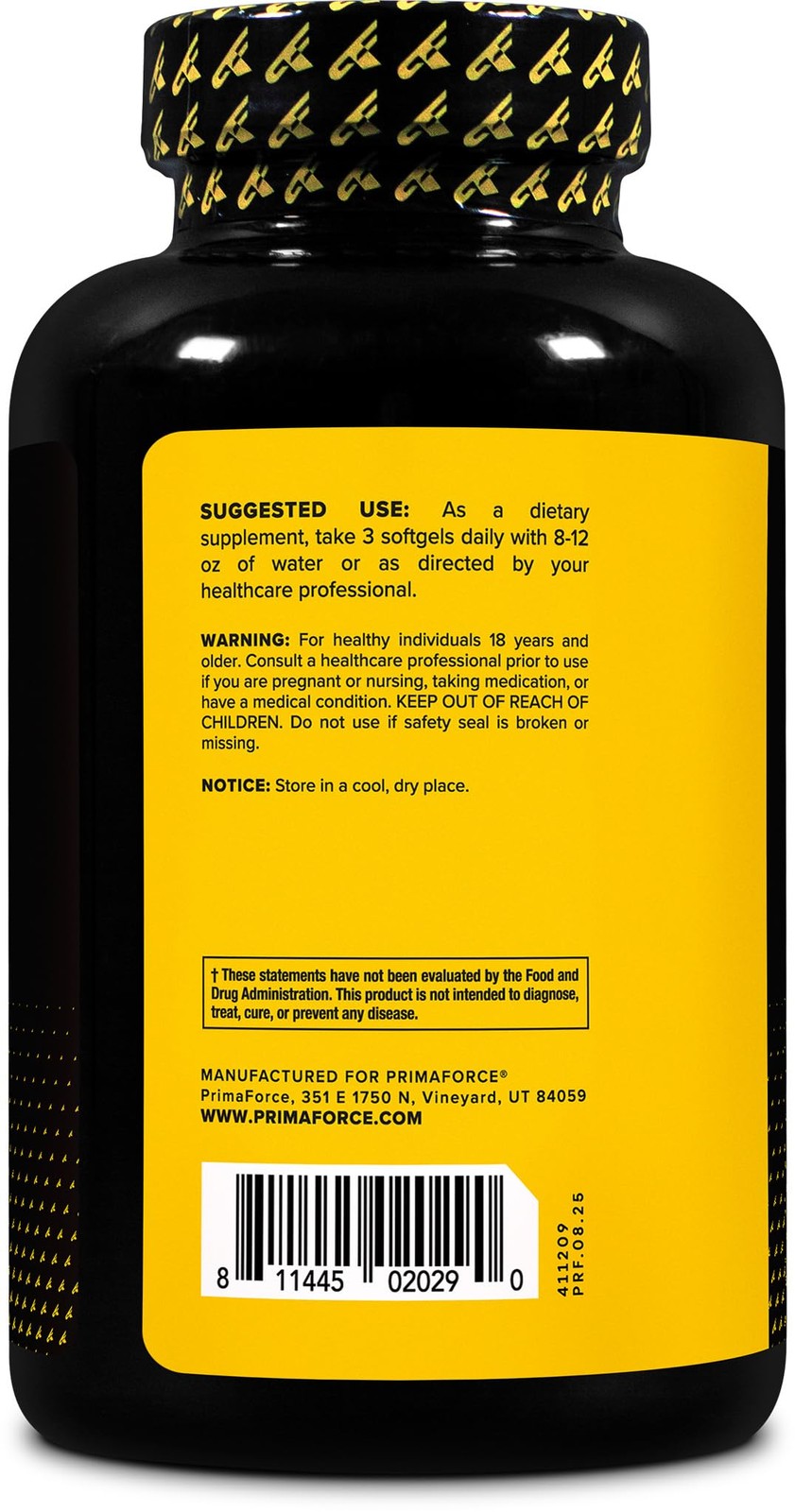 Primaforce CLA 2400 mg per Serving (180 180 Count (Pack of 1), Black