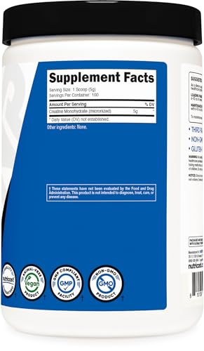 Nutricost Creatine Monohydrate Micronized Powder 500G