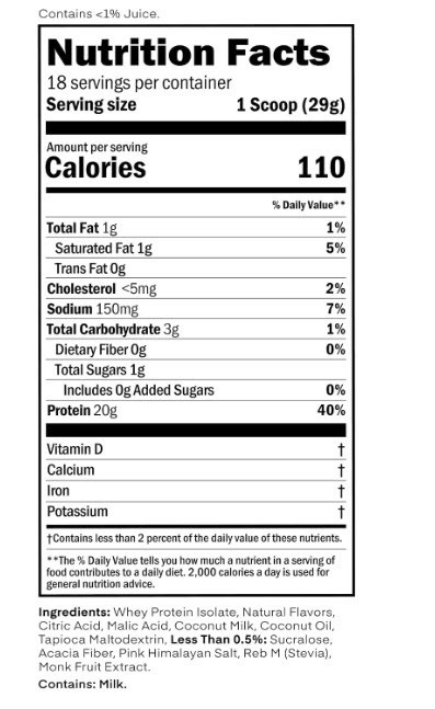 2 Oath Nutrition Clear Whey Isolate Protein Powder Frosty Lemonade EXP 8/21/2027