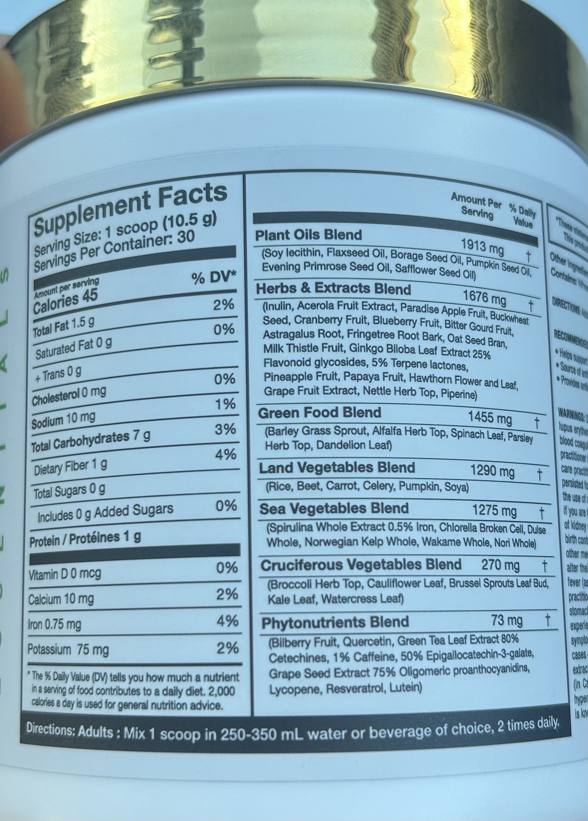 Magnum Nutraceuticals NEKTR Daily Greens + Superfoods Passion Fruit Bliss, 315 g
