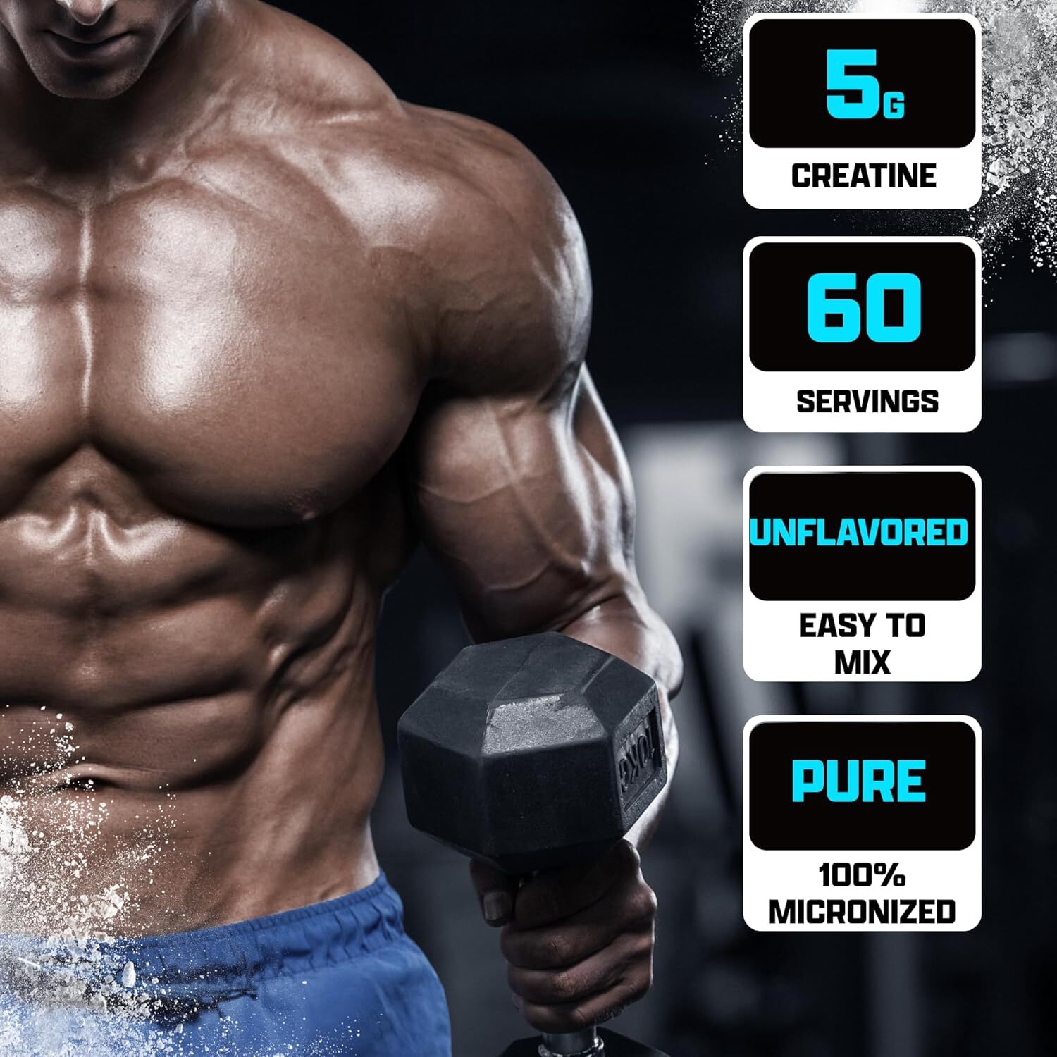 Nutrex CREATINE Monohydrate Powder Micronized Unflavored 60 Servings 300 Grams