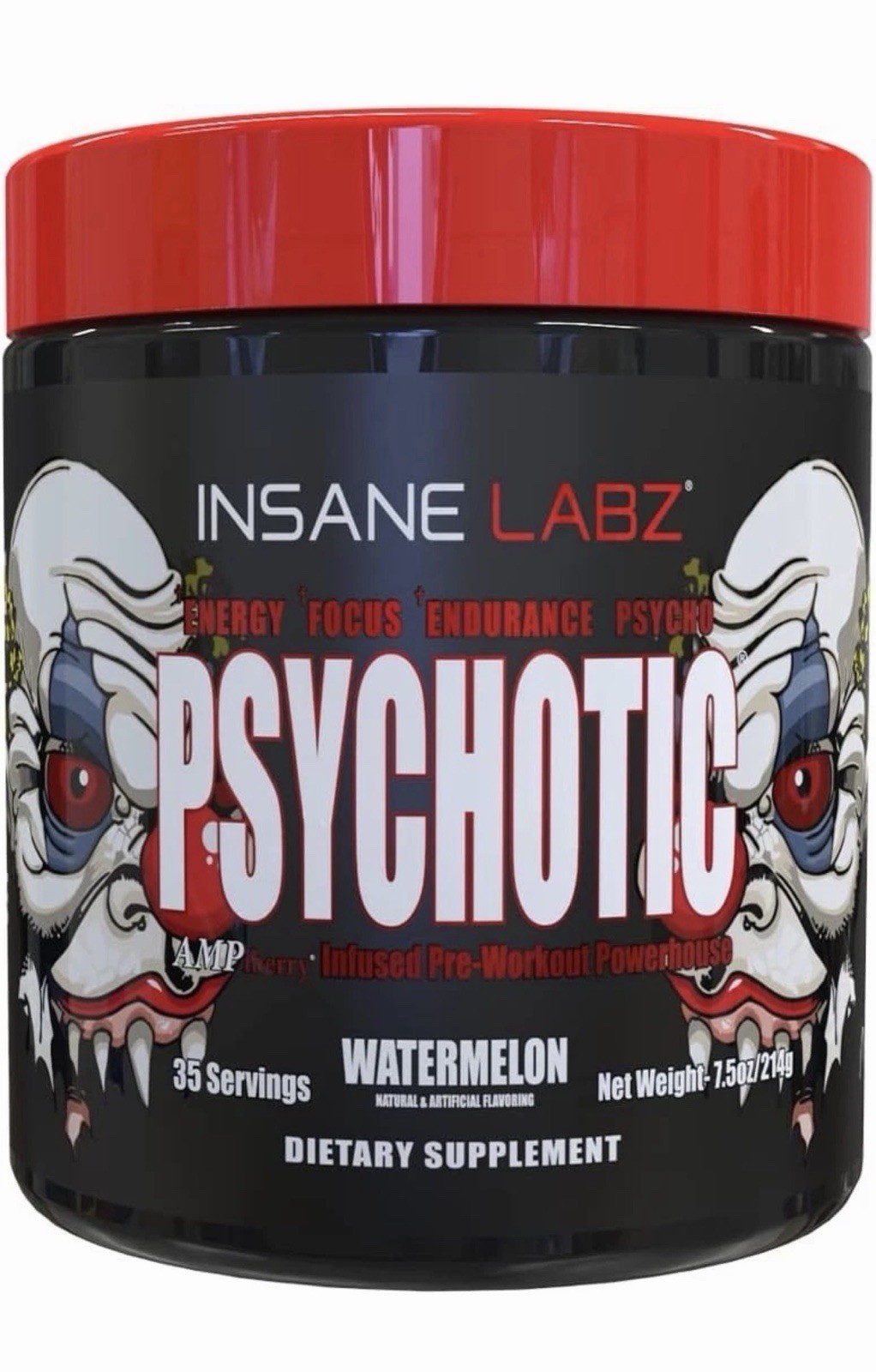 Psychotic Pre-Workout Original Formula Powerhouse Energy Pumps 35 Serving New