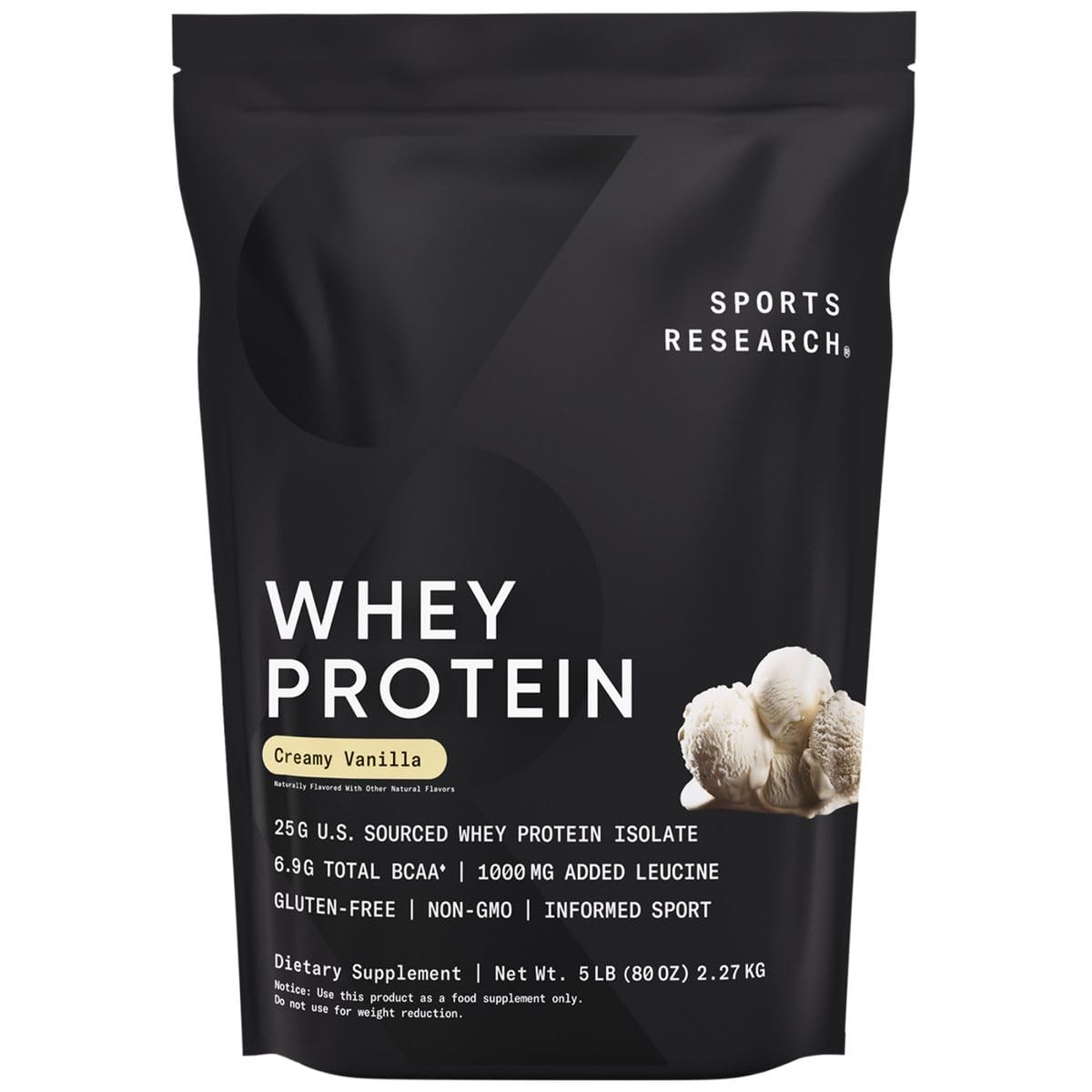 Whey Protein – Sports Nutrition Whey Isolate Protein Powder for Lean Muscle