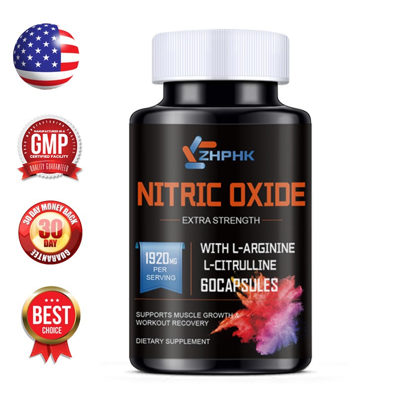 Nitric Oxide L-Arginine Pre Workout+Testosterone Booster,Multivitamin Capsules