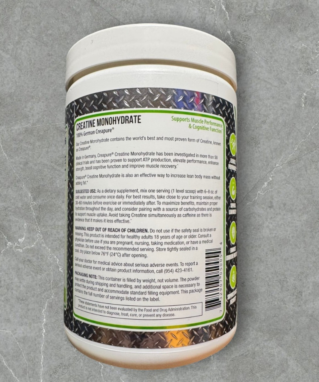 SteelFit Creapure Creatine Monohydrate Powder 100 Servings Unflavored new Sealed