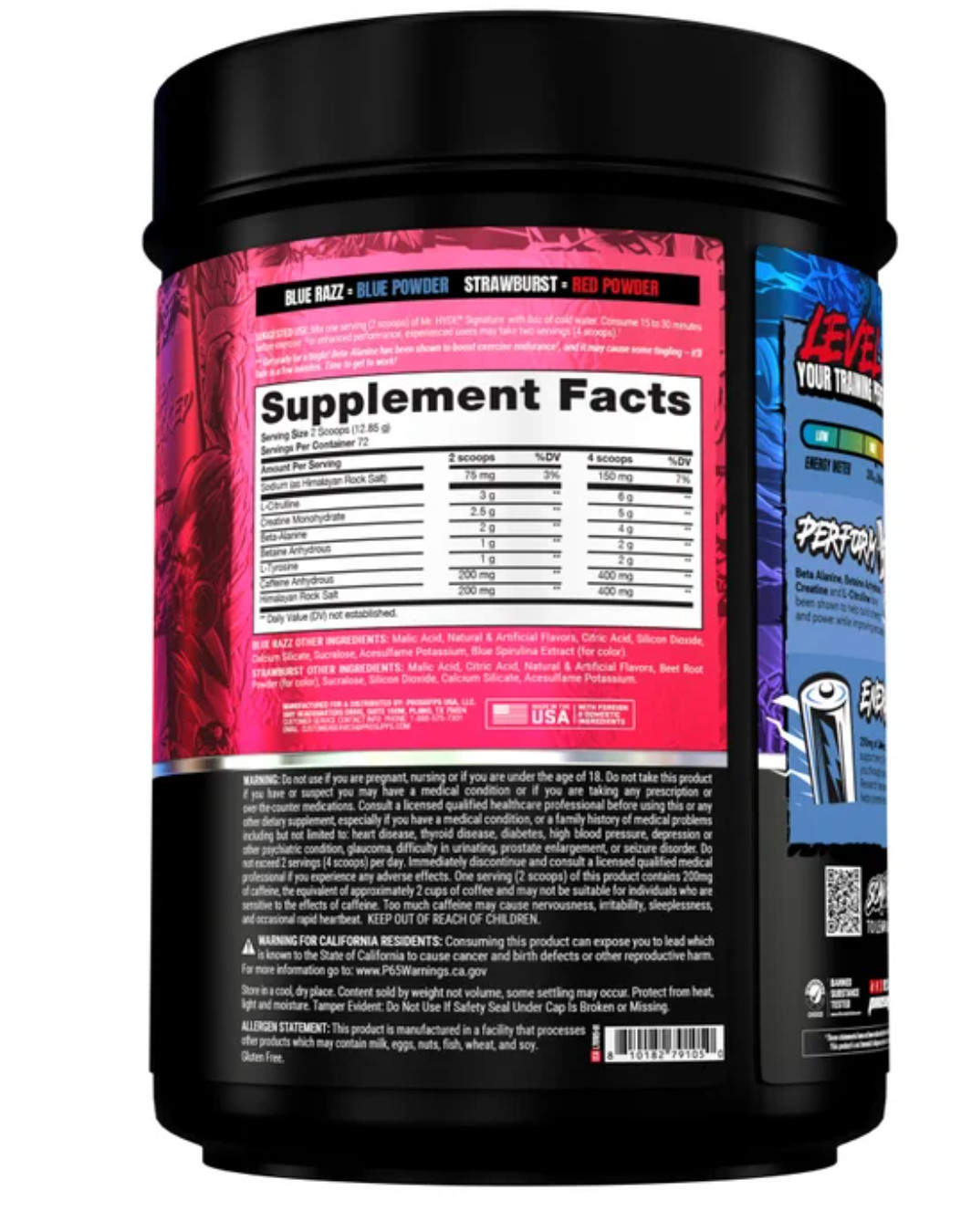 Pro Supps Mr Hyde Signature Pre Workout 36 Servings Energy Focus Berry