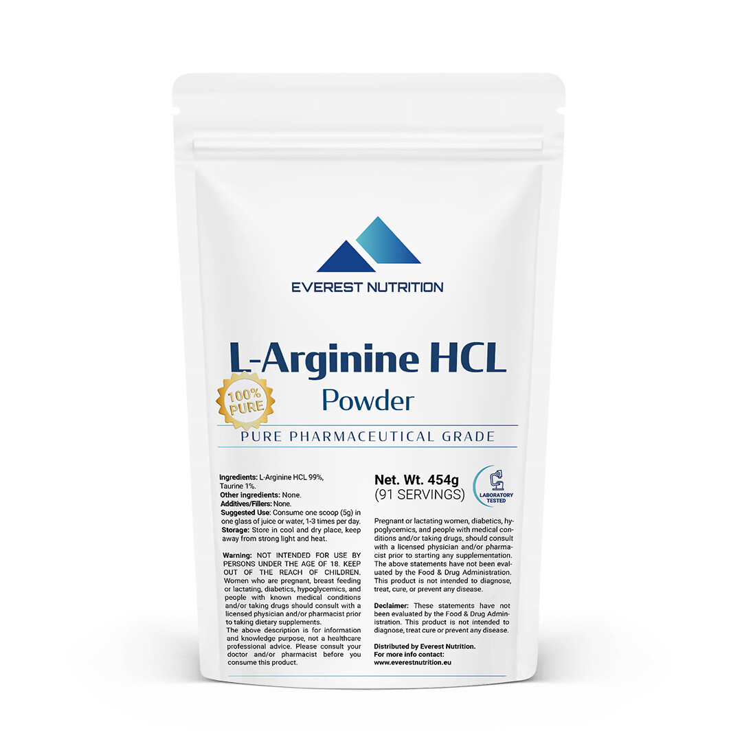 L-ARGININE HCL PHARMACEUTICAL QUALITY POWDER FASTER ABSORPTION