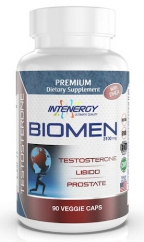 Intenergy BIOMEN 3100mg 90 VCaps Test Libido Prostate Sexual Health SHIPS FREE