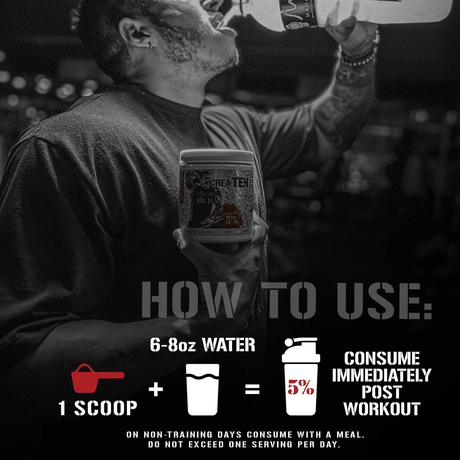 CreaTEN Creatine Complex Powder | Flavored Muscle Gain Supplement | Max Power, S
