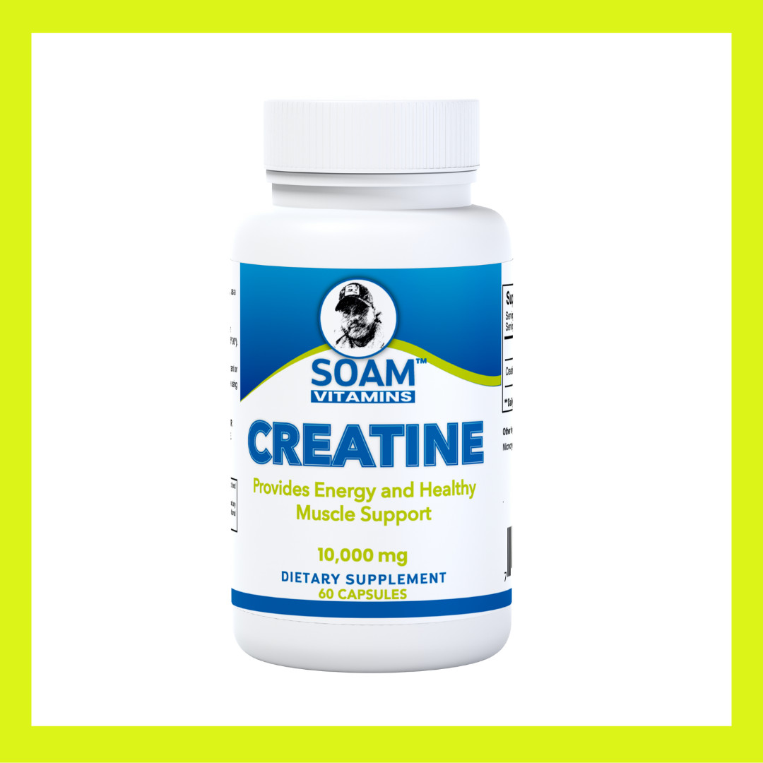 CREATINE MONOHYDRATE – Muscle growth – Fast recovery – Train harder – 60 Cap