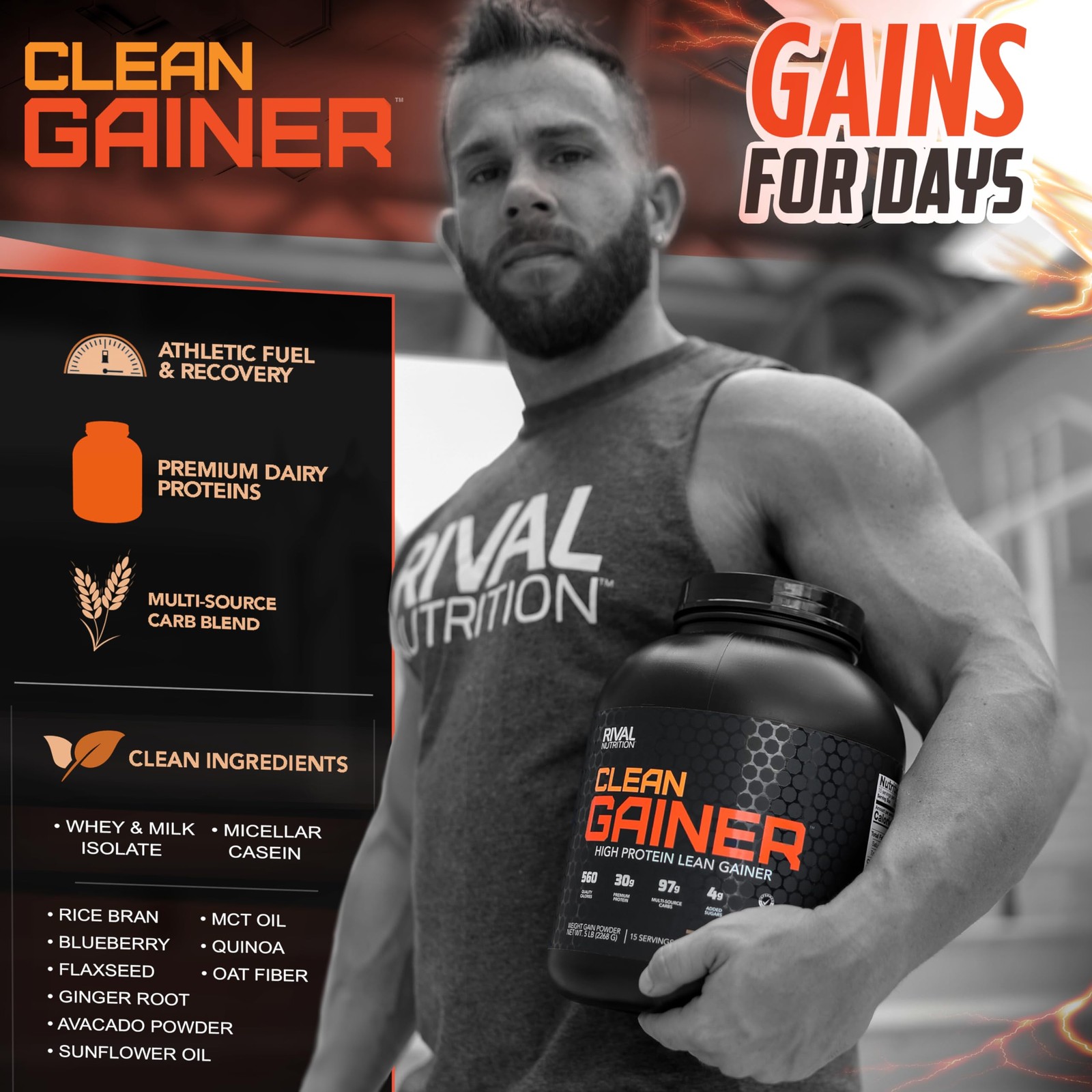 Clean Gainer – Cookies & Cream 10lb