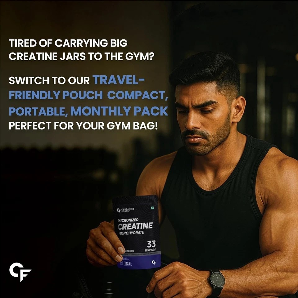 Creatine Micronized Monohydrate Powder | Unflavoured – 33 Servings – 103g