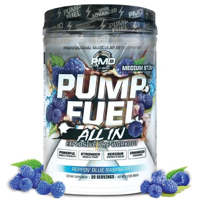 Pump Fuel All In -Medium Stim- Ultimate Muscle Pump Explosive Pre Workout Powder