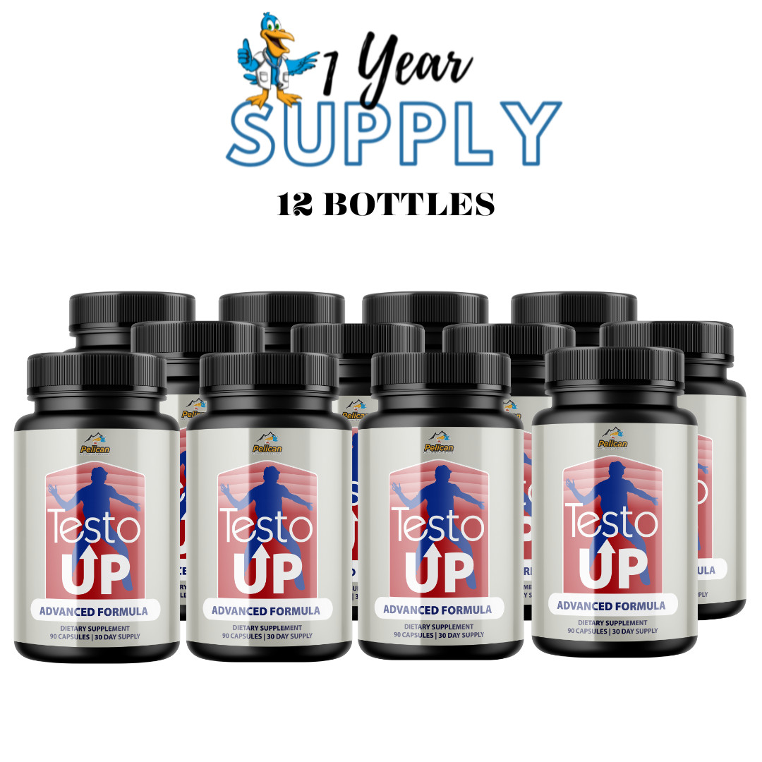 Testo Up- Bodybuilding & Men’s Health Support- 12 Bottles- 1080 Capsules