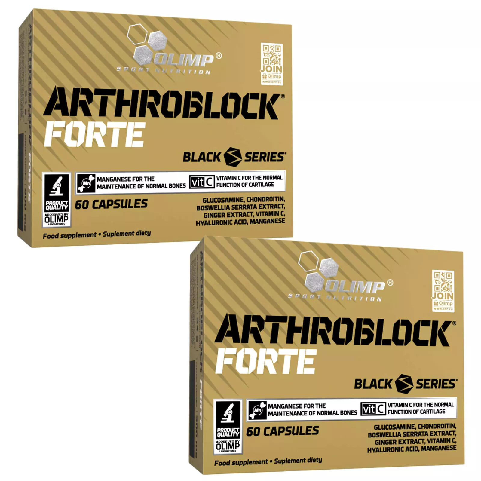 Arthroblock Forte 60-180Cap Joint Support Health Recovery Pain Relief Supplement