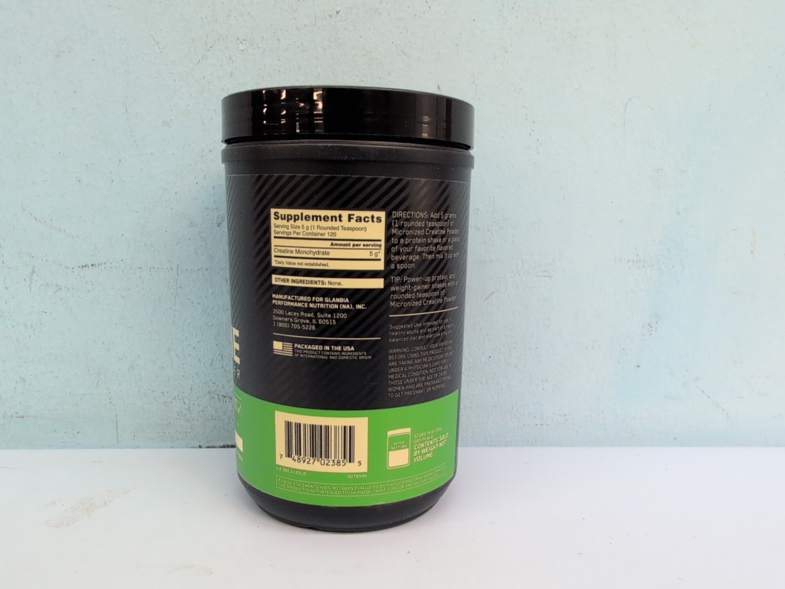 Optimum Nutrition Micronized Creatine Powder Unflavored 1.32 LB 600g Exp 9/2027
