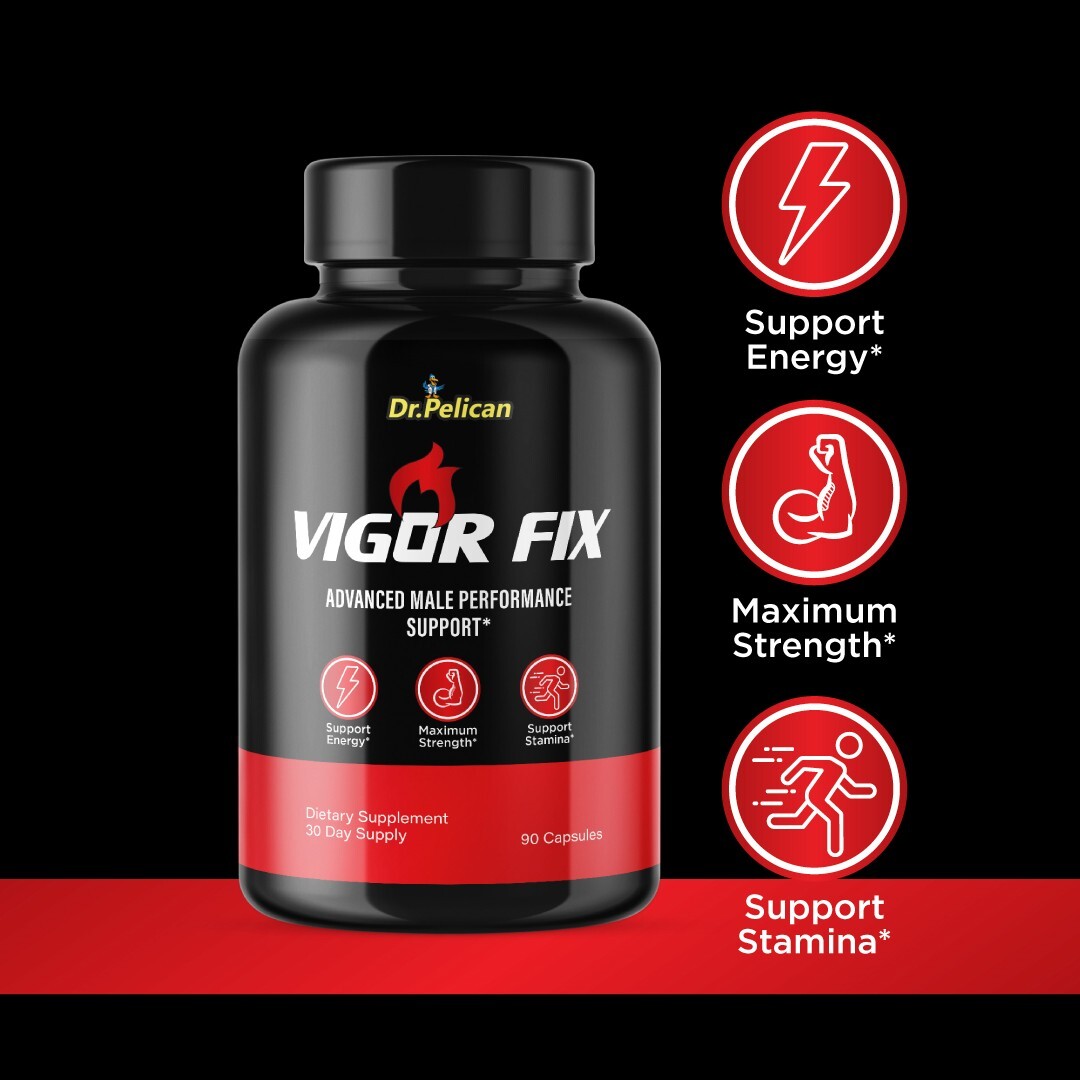 Vigor Fix- Bodybuilding & Men’s Health Support- 10 Bottles- 900 Capsules