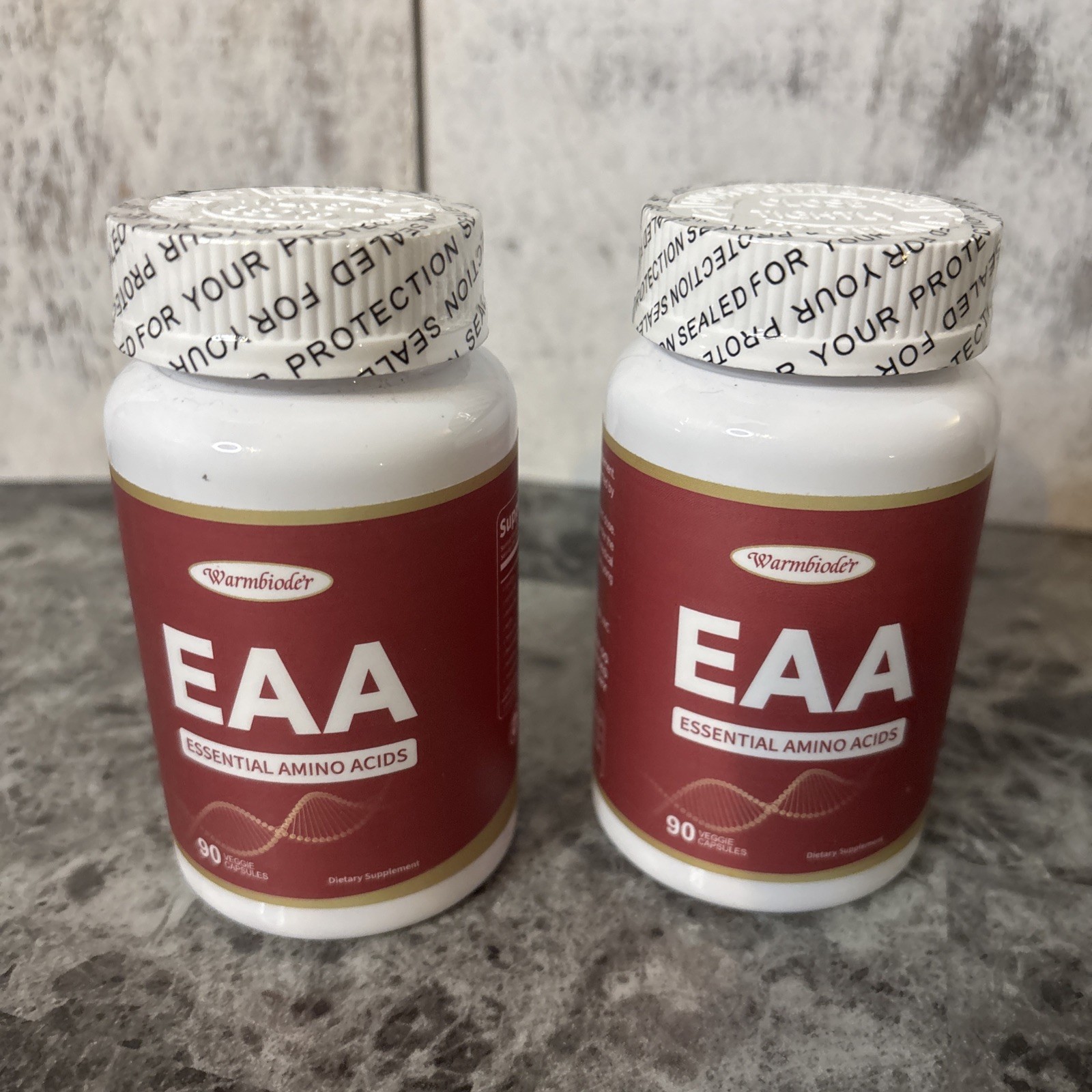 2-Essential Amino Acids Supplement EAA – High Potency 180 Capsules