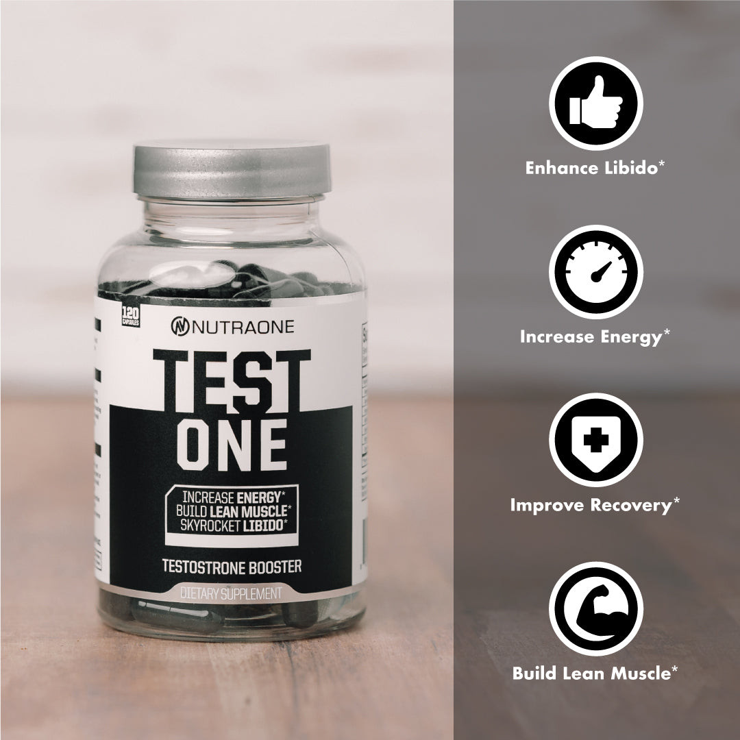 NUTRAONE NUTRITION TEST ONE Muscle Building Formula 120 Capsules