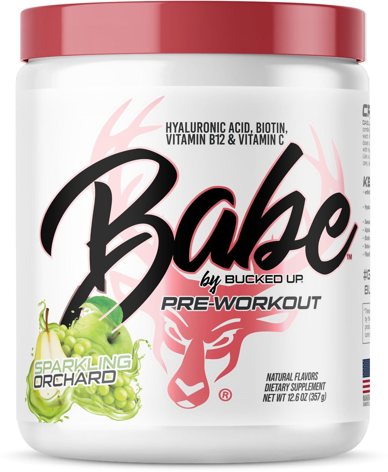 Babe Pre Workout powder for Women | Sparkling Orchard | 6g Citrulline, 2g Bet…
