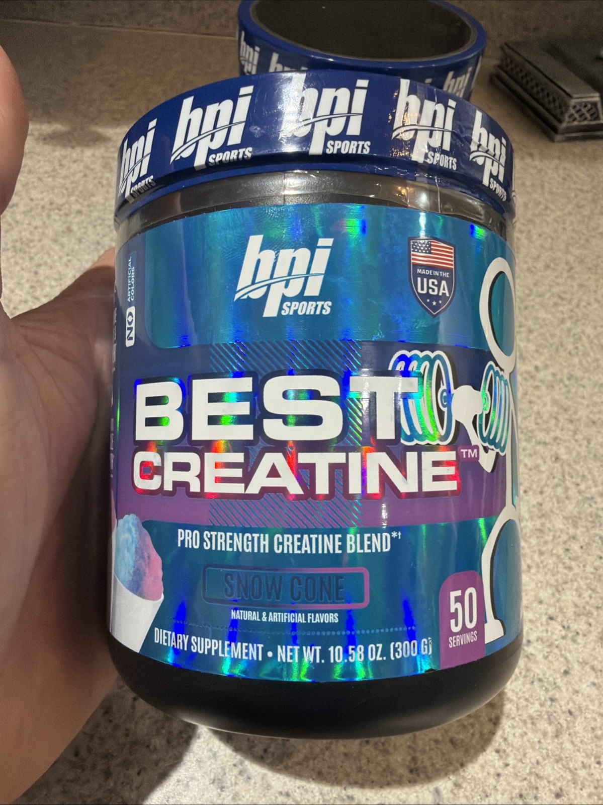 2x BPI Sports Best Creatine 300g Muscle Growth Snow Cone 50 Servings USA SHIP!