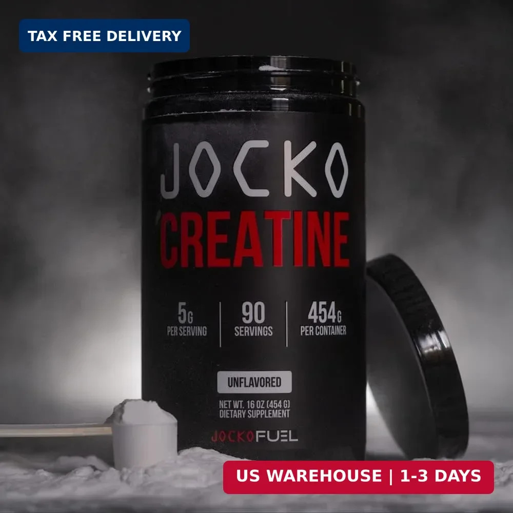 Jocko Fuel Creatine Monohydrate, Pure Micronized Powder for Men & Women, Support