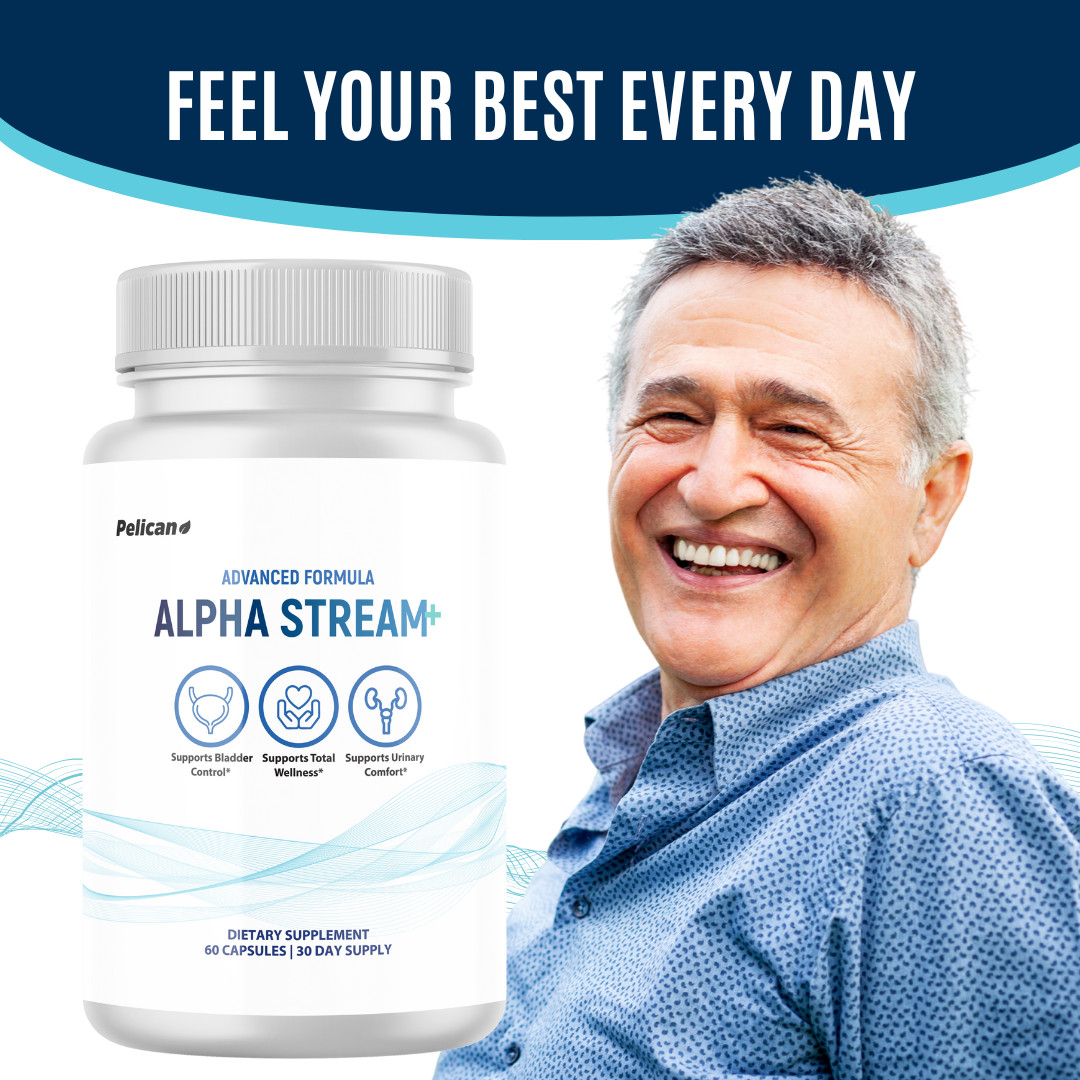 Alpha Stream + – Prostate Support- 3 Bottles- 180 Capsules