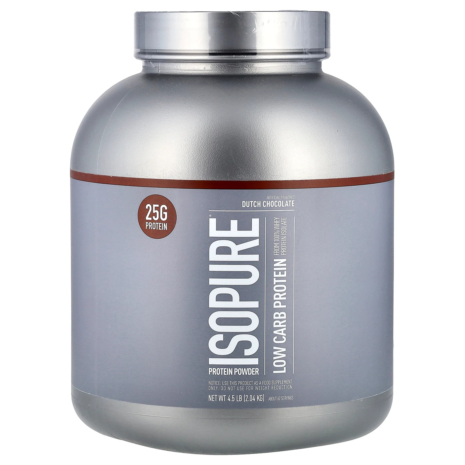 Low Carb Protein Powder, Dutch Chocolate, 4.5 lb (2.04 kg)