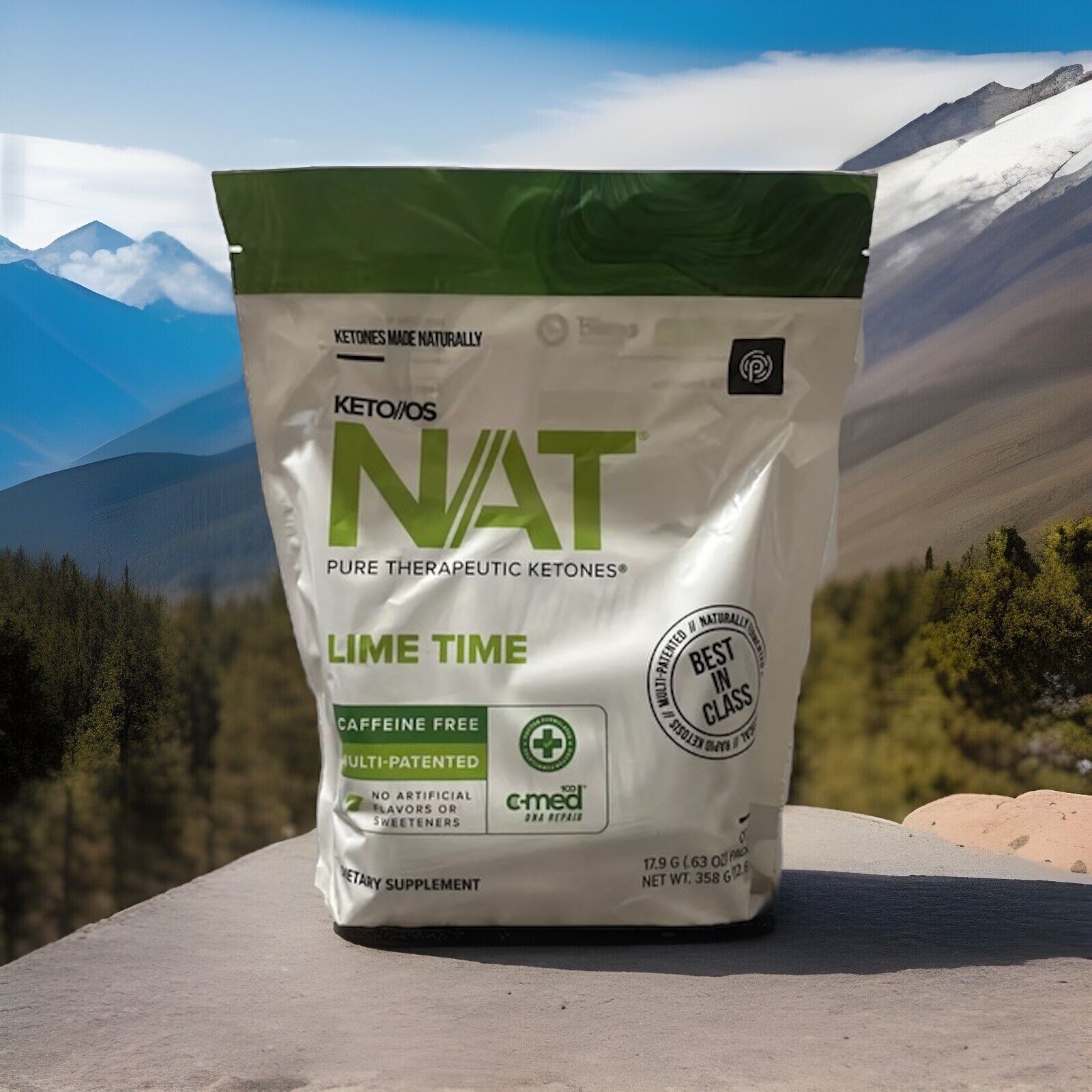 PRUVIT Ketones NAT 20 SALE! Packets Caffeine Free/ LIME TIME / FREE SHIPPING