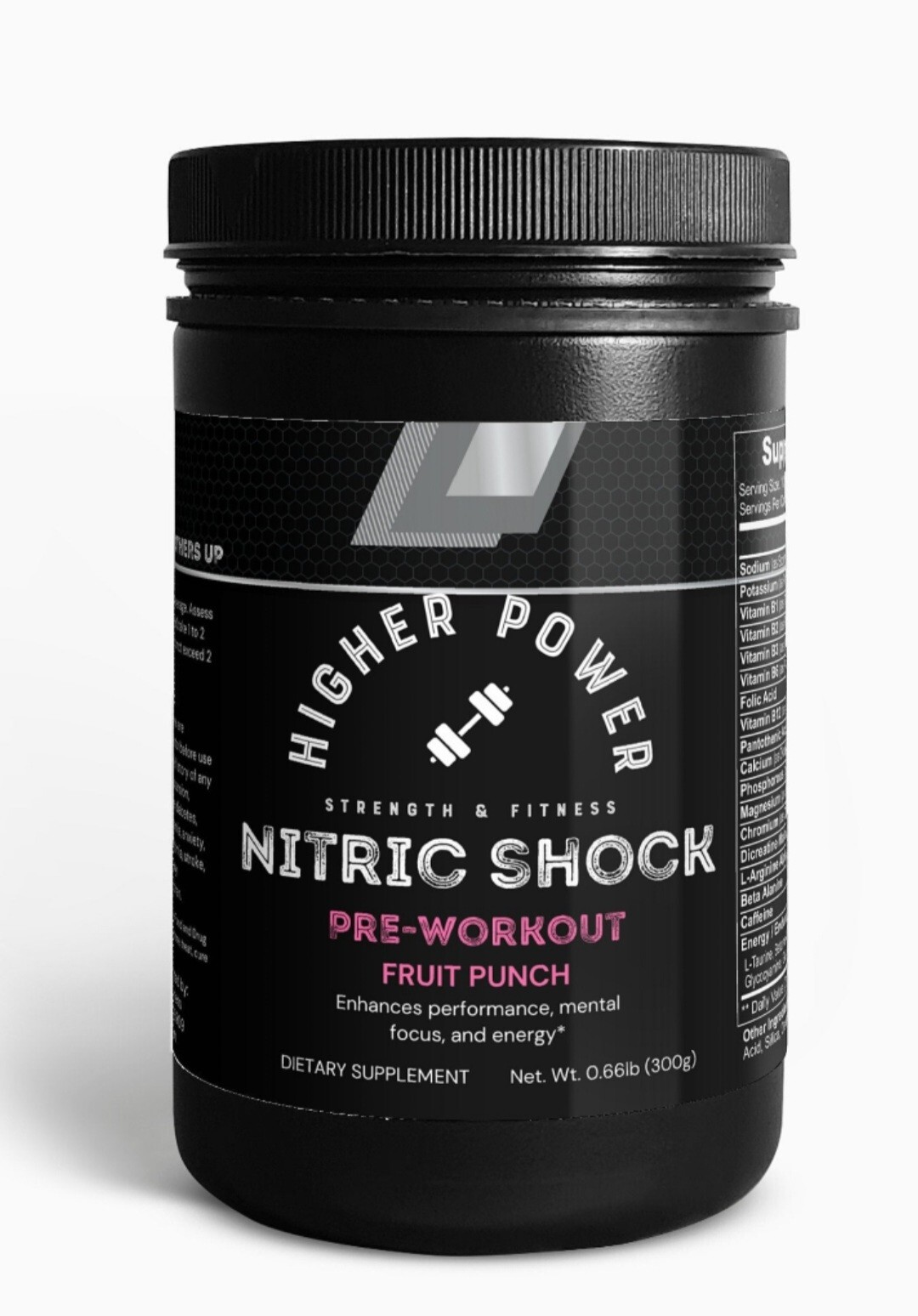 Nitric Shock Pre Workout Diet Supplement Explosive Energy Mental Focus Muscle