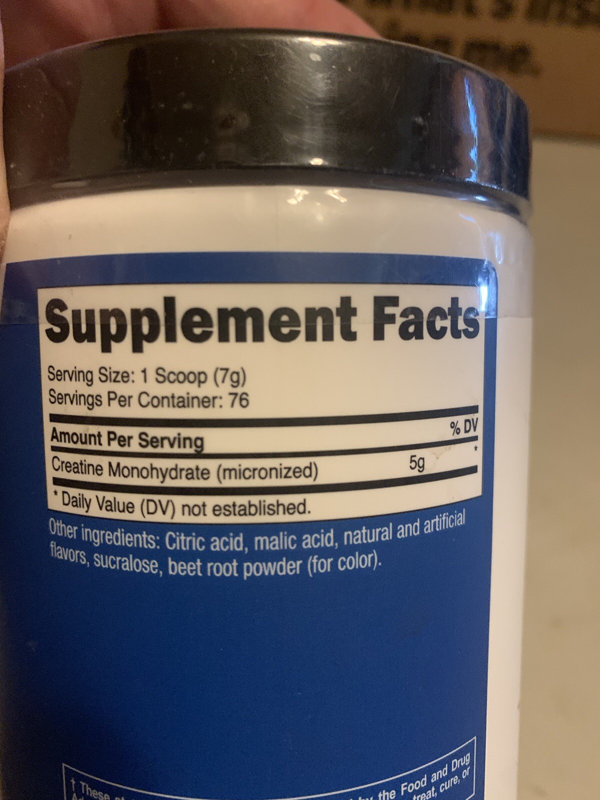 Nutricost Performance Creatine Monohydrate Powder Fruit Punch 500G Exp 5/28
