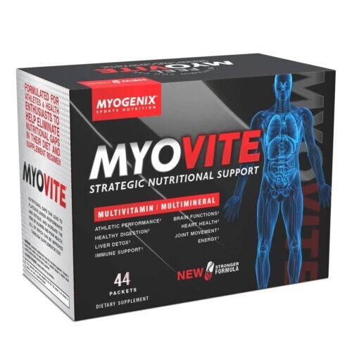 Myogenix MYOVITE Full-Spectrum Multi-Vitamin/Mineral Formula 44 Packs NEW/SEALED