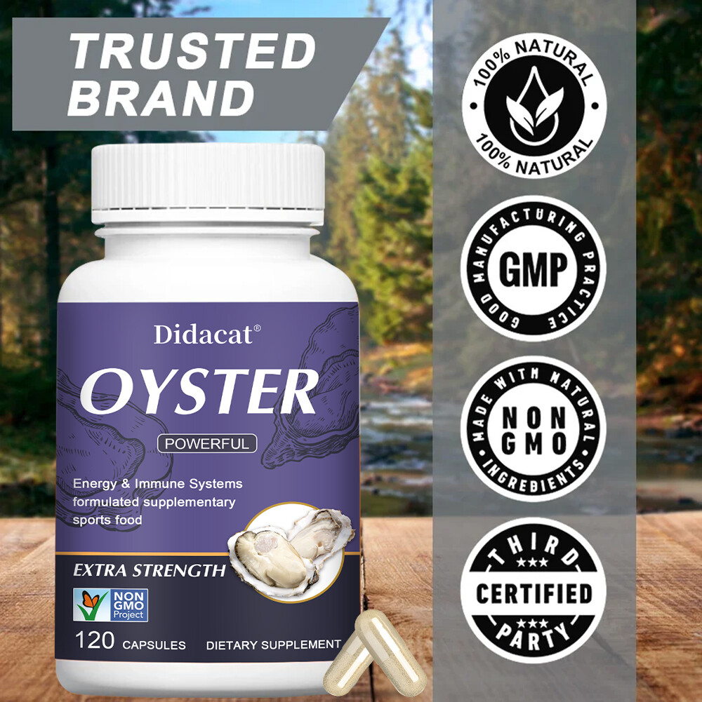 Oyster Extract Powder 1000mg Libido Supplement – Energy Immunes Systems 2BOTTLES