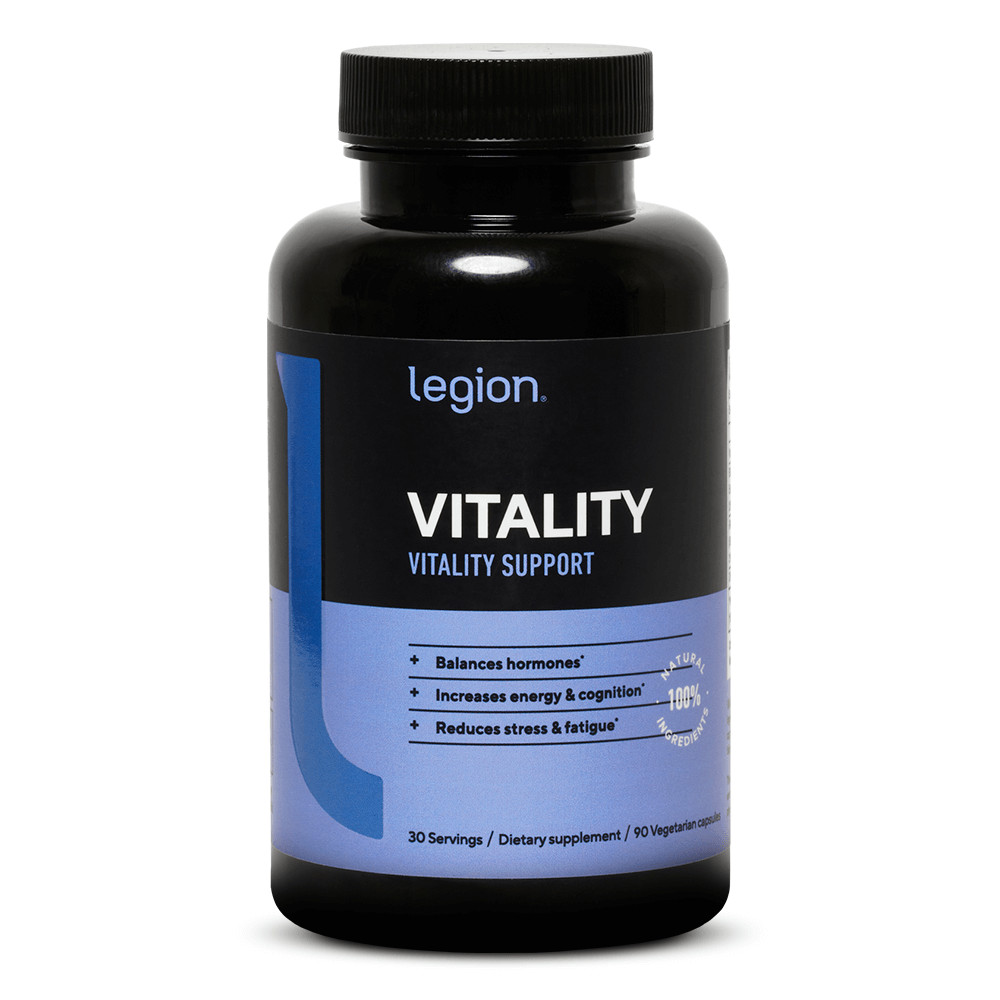 Legion Vitality Natural Wellness Supplement for Increasing Energy, 30 Servings