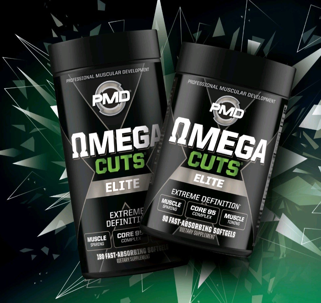 Omega Cuts Elite- Omega Fatty Acids & CLA for Muscle & Definition – 90 Softgels