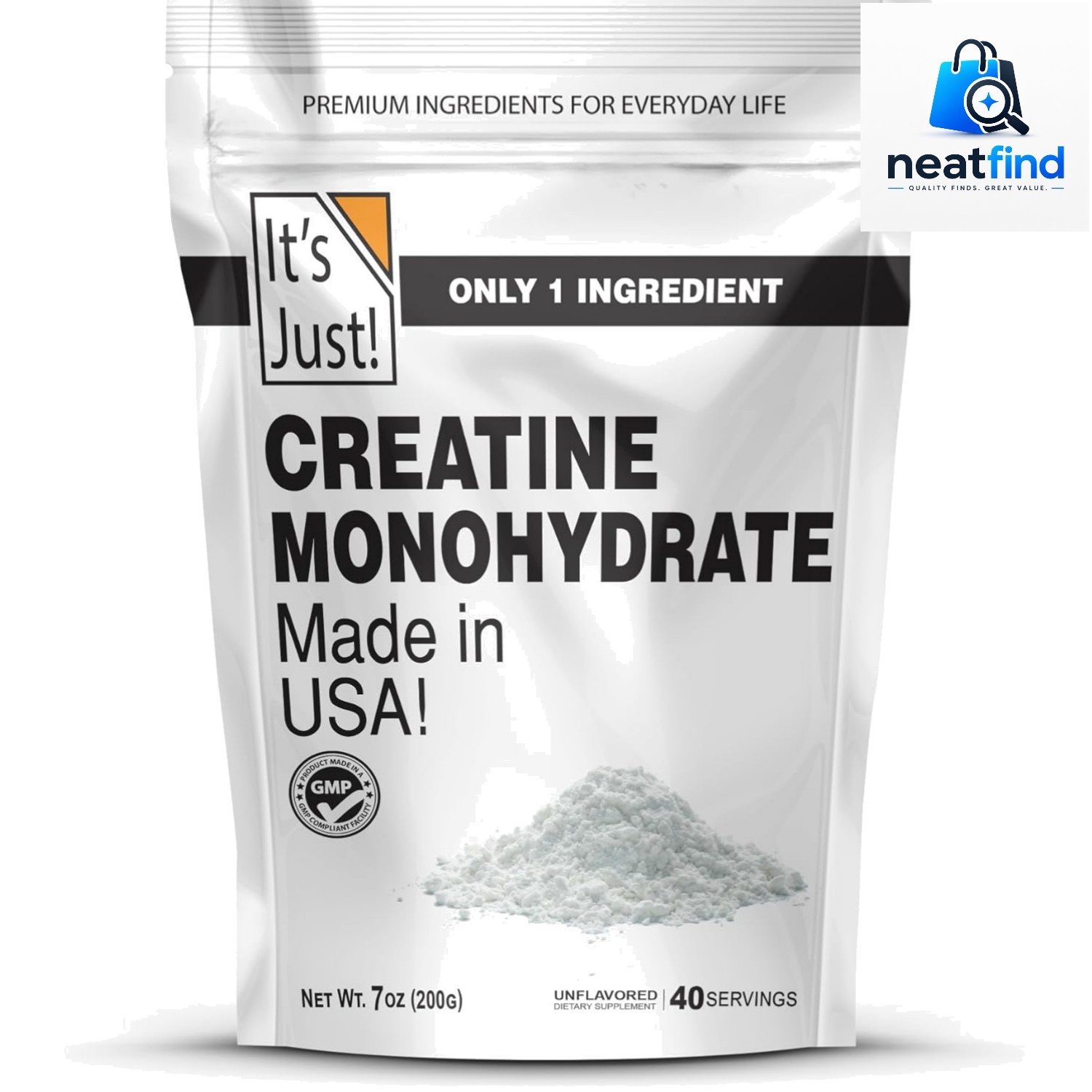 Creatine Monohydrate Powder, Pure Creatine Powder, , 3rd Party Lab Tested, 5g…