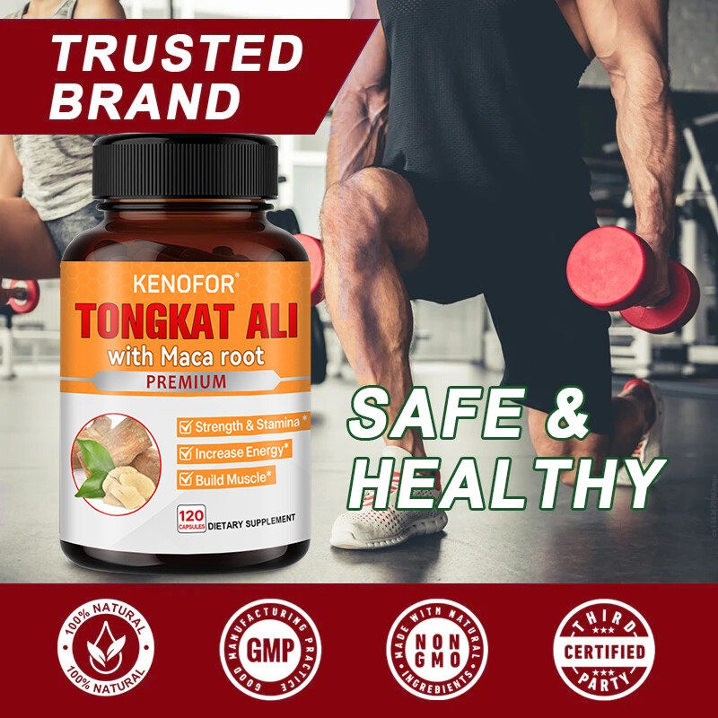 Maca Relieve Stress Sexual Desire Ginseng Male Energy for Men 120 Capsules