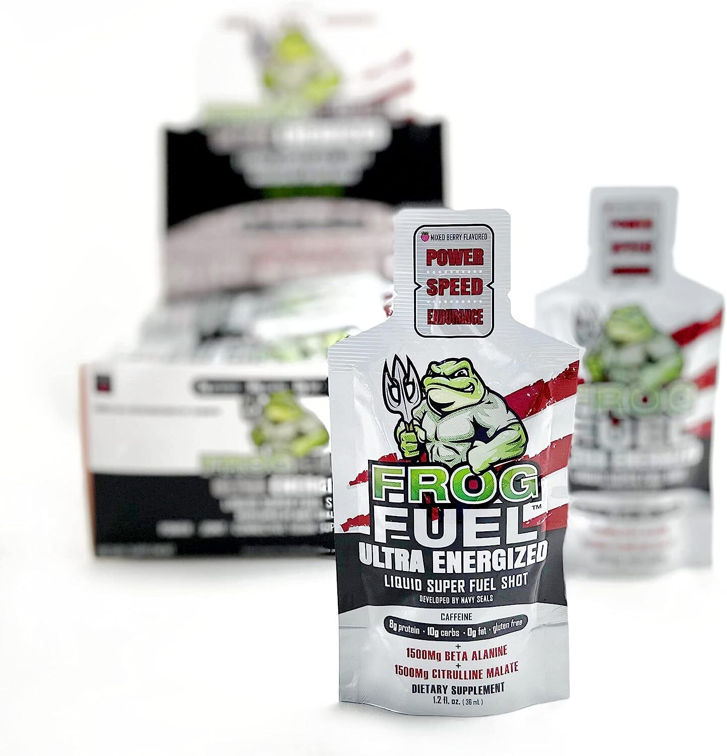 Frog Fuel RED Ultra Energized Super Fuel Shot ( 6 pouches ) ~