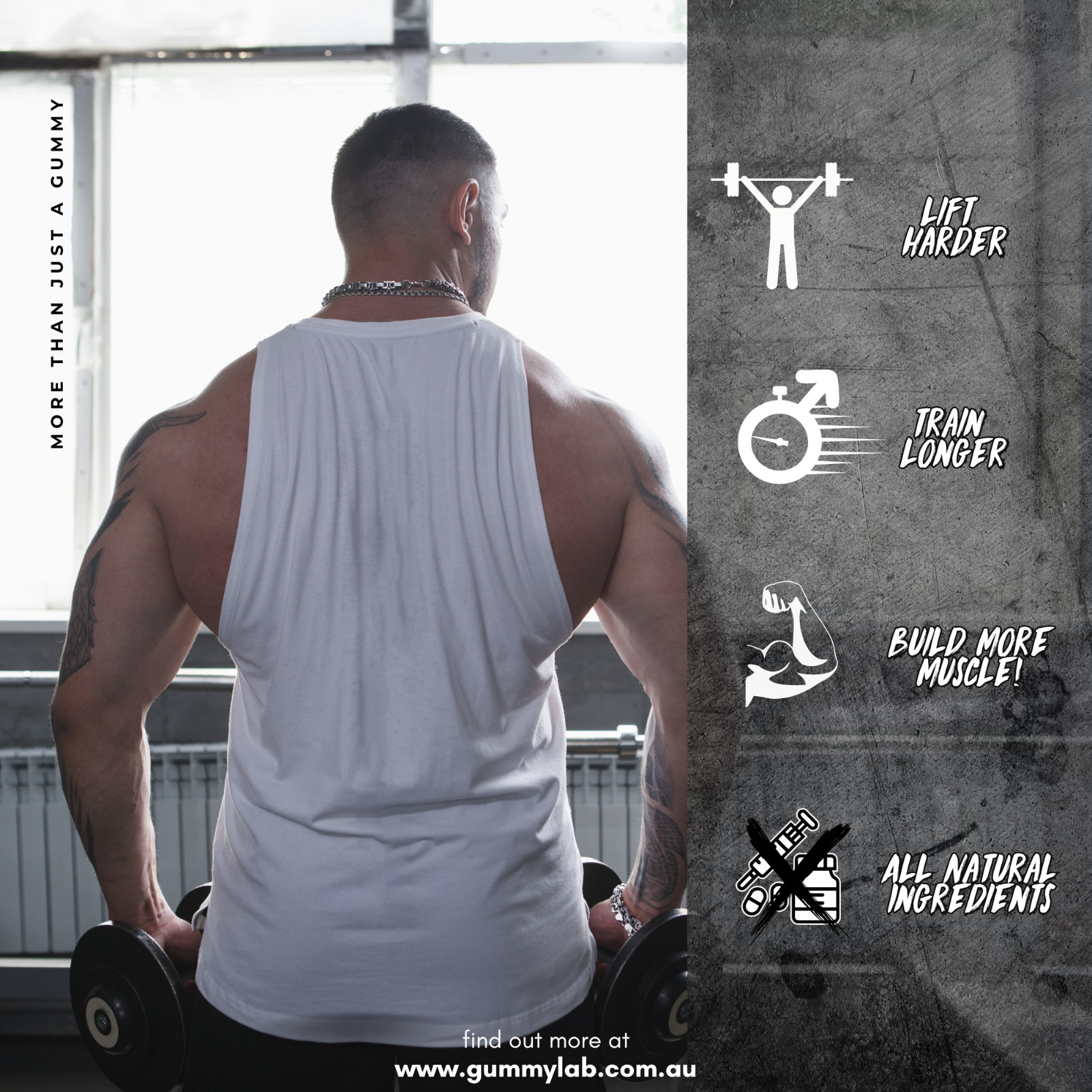 Creatine Gummies & Testosterone Booster Gummies Twin Pack Increase Test & Gains