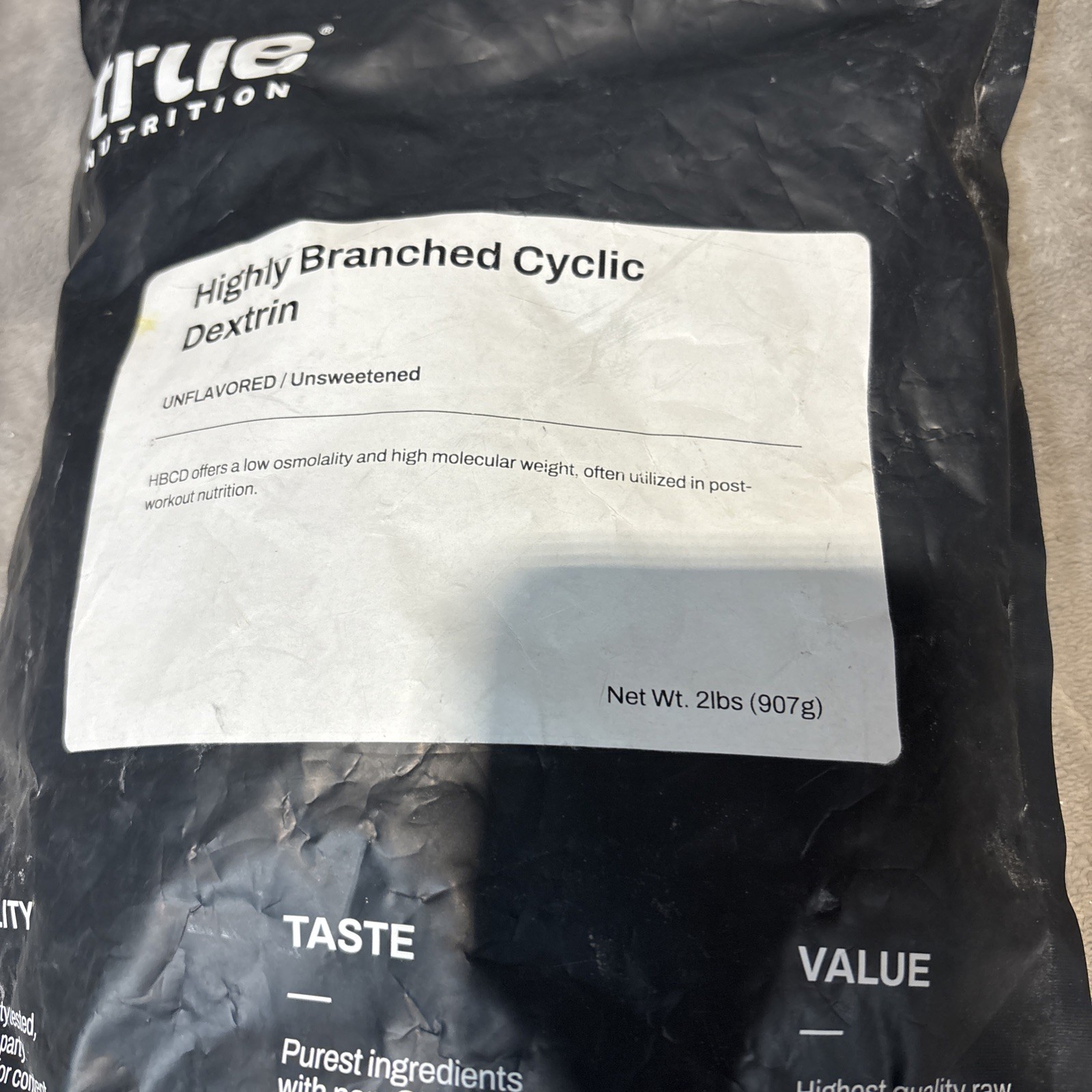 True Nutrition – Highly Branched Cyclic Dextrin – Carbohydrate Powder 2lb 07/27