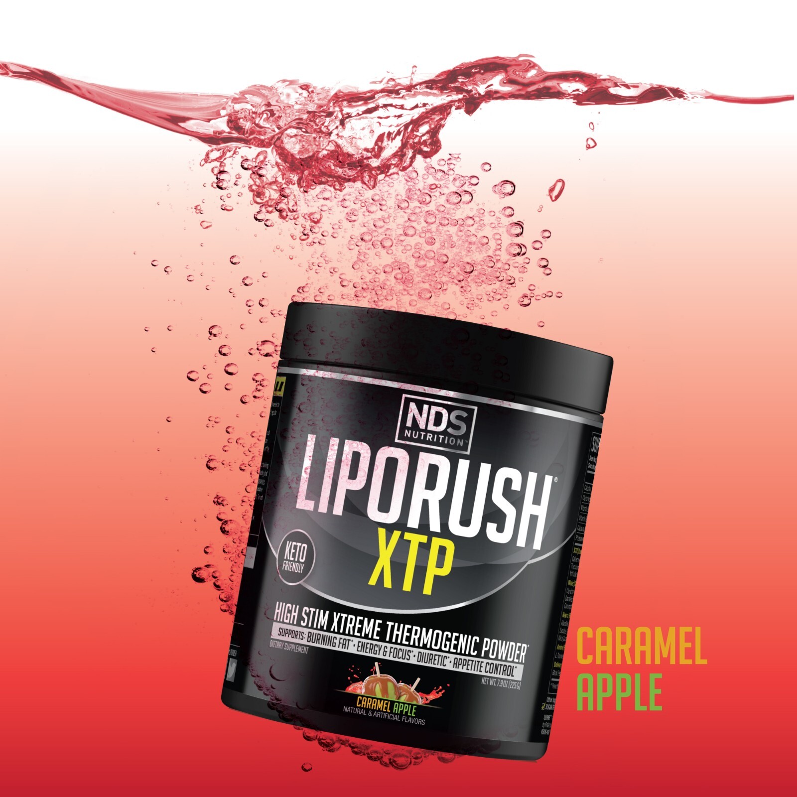 LipoRush XTP Thermogenic Fat-Burning Powder – Caramel Apple / 45 Servings