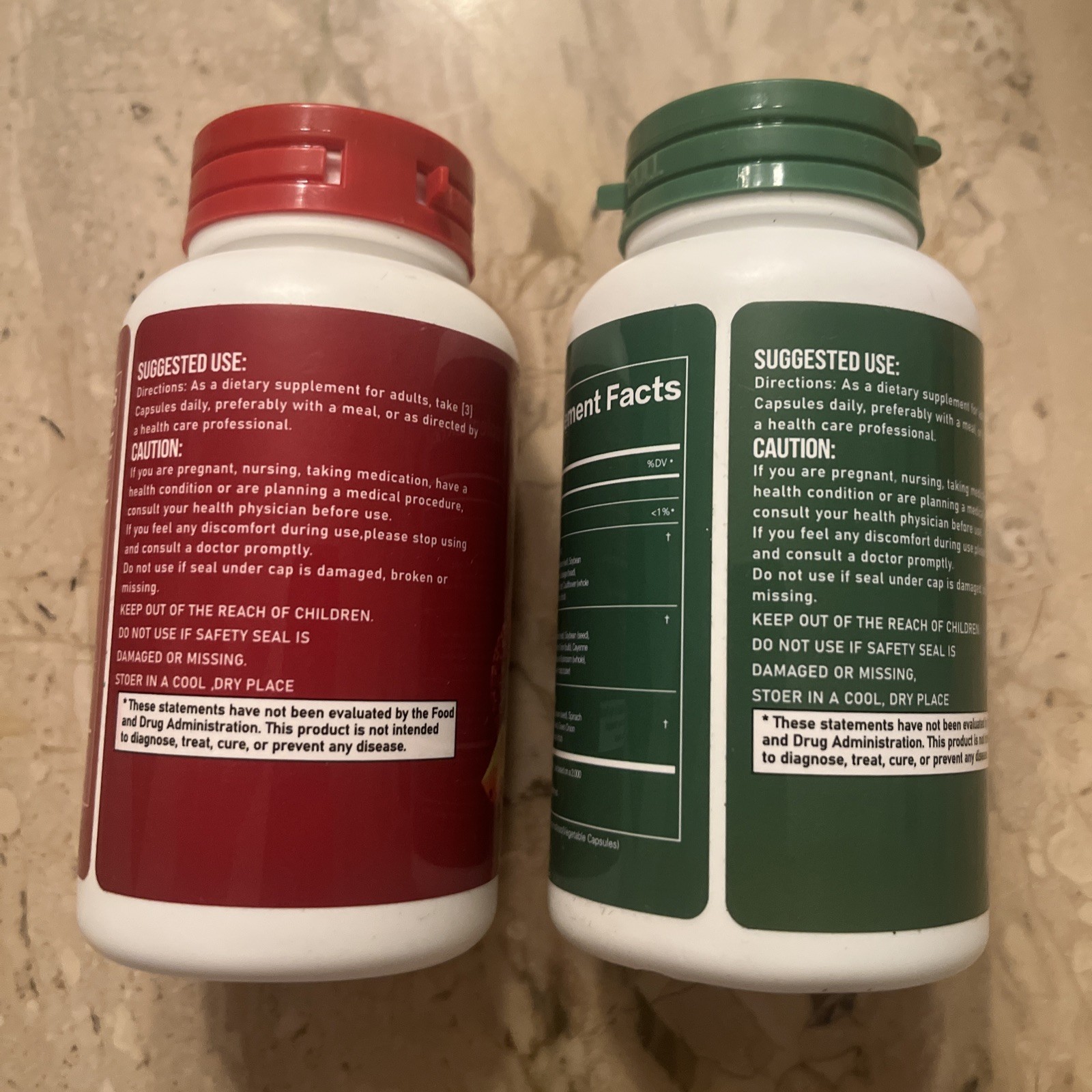 Whole Produce Fruits & Veggies 90 Capsules Each Exp 12/27