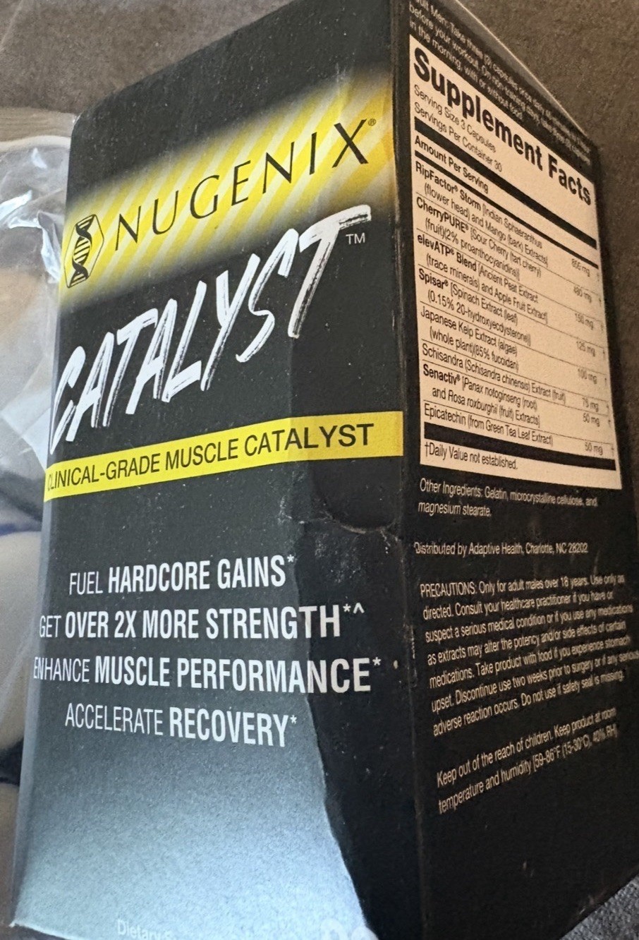 NEW Nugenix Catalyst Enhanced Muscle Builder, Muscle Recovery 90ct, Exp: 8/26