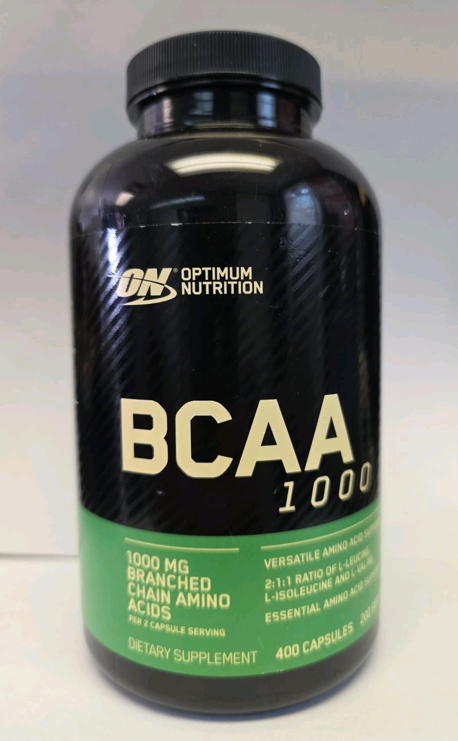 Optimum Nutrition BCAA 1000mg 400 Caps Exp 4/2027 Sealed Amino Acids ON