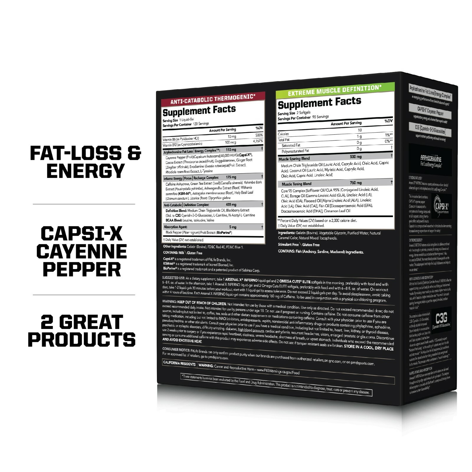 SIX WEEK INFERNO FAT BURNER STACK – ARSENAL X INFERNO & OMEGA CUTS ELITE