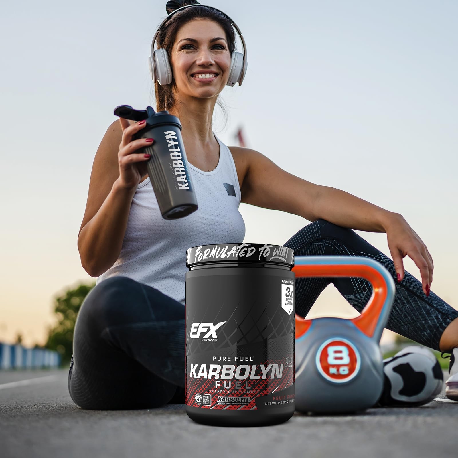 EFX Sports Karbolyn Fuel | FastAbsorbing Carbohydrate Powder | Carb Load, Sus…